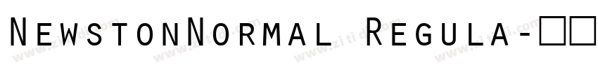NewstonNormal Regula字体转换